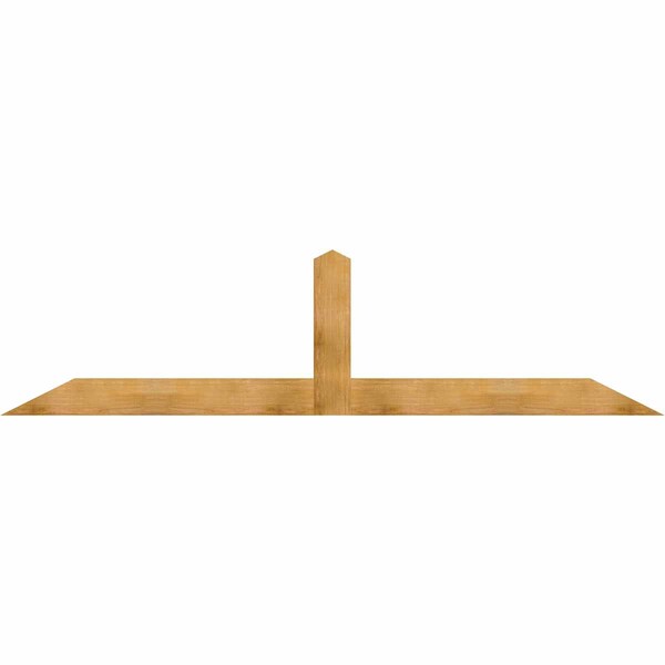 Ekena Millwork Portland Rough Sawn Timber Gable Bracket, Western Red Cedar, 108"W x 27"H x 2"D x 6"F, 6/12 Pitch GBW108X27X0206POR00RWR - main